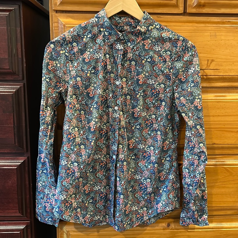 J. Crew Liberty London fabrics button down shirt